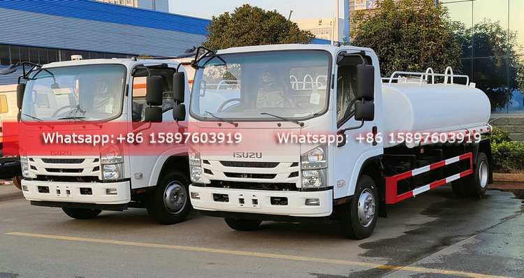 2 unités ISUZU ELF 6000L camion-citerne d'eau pour l'exportation de transport d'eau potable vers les Philippines